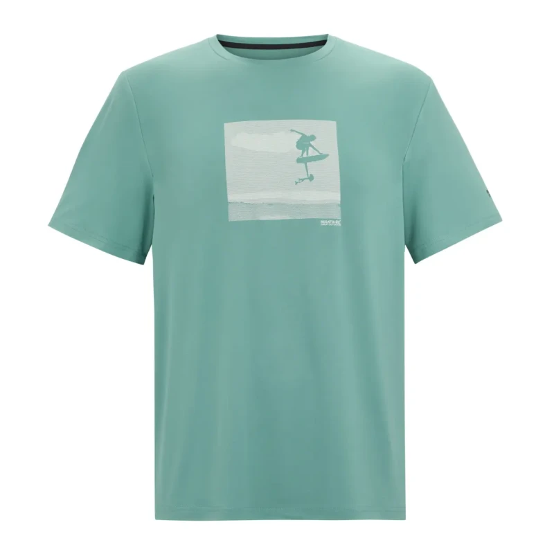 Image of Stretch T-Shirt Regatta Fingal Vert Male 4XL