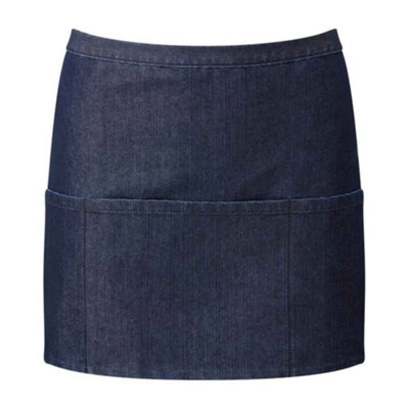Image of Premier Premier Colours 3 Pocket Apron in Indigo Indigo One Size Unisex 5063238665446
