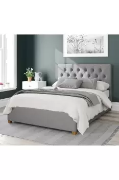 Image of Olivier Upholstered Ottoman Storage Bed, Eire Linen Fabric