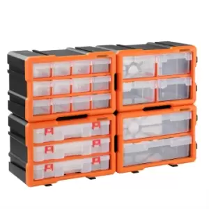 Image of Monzana - Small Part Organiser Box Extendable Different Sizes Tool Compartment Pieces 72 Facher Komplettset (de)