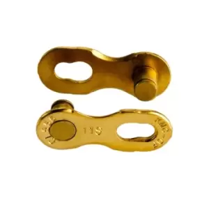 Image of KMC 11spd 5.65mm Missing Link Gold Ti-N Re-useable