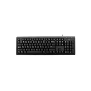 Image of V7 KU200GS-DE Wired Keyboard Black German QWERTZ Layout TUV-GS