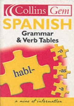 Image of Collins Gem Spanish Grammar and Verb Tables by A. De Benito De Harland and I. F Ariza and Jeremy Butterfield Paperback