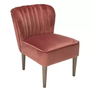 Image of LPD Bella Occasional Chair in Vintage Pink Velvet
