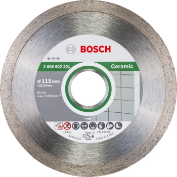 Image of Bosch Diamond Cutting Disc for Ceramic , Porcelain and Stone 115mm