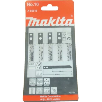 Image of Makita - A85818 Jigsaw Blade NO.10 (Pk-5)