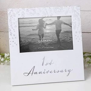 Image of 6" x 4" - Amore By Juliana Photo Frame - 1st Anniversary
