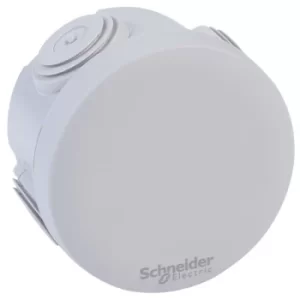 Image of Schneider Electric ENN05001 IP55 Circular Junction Box Grey 60x60x40mm