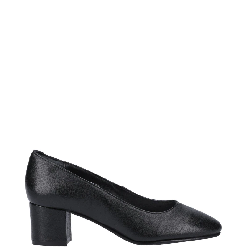 Image of Hush Puppies Womens Anna Wide Patent Leather Heels UK Size 8 (EU 41) Black HUS830-BLACK-8