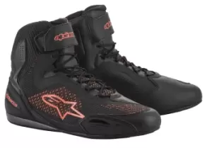 Image of Alpinestars Faster-3 Rideknit Black Red Fluo US 7.5