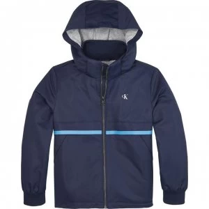 Image of Calvin Klein Calvin Mono Stripe Jacket - Peacoat