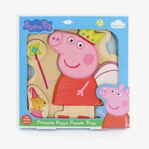 Image of Peppa Pig - Wooden Princess Peppa Puzzle Tray (6 Pieces)