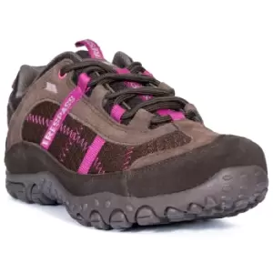 Image of Trespass Womens/Ladies Fell Lightweight Walking Shoes (3 UK) (Coffee)