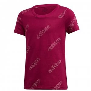 Image of adidas Girls Favorite T-Shirt - Berry/Pink