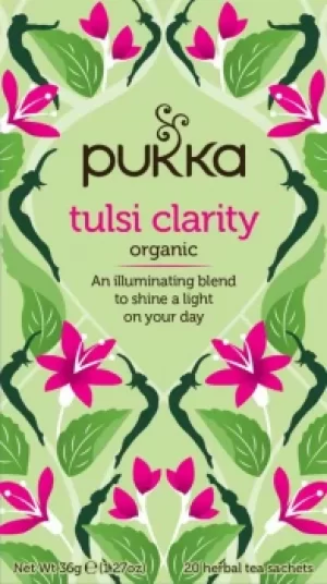 Image of Pukka Herbs Tulsi Clarity herbal tea 20 sachet