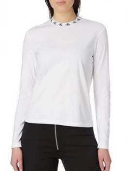 Image of Calvin Klein Jeans Calvin Klein Jeans Logo Trim Ls Tee