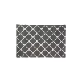 Image of Premier Housewares Small Kensington Townhouse Rug - Grey/White