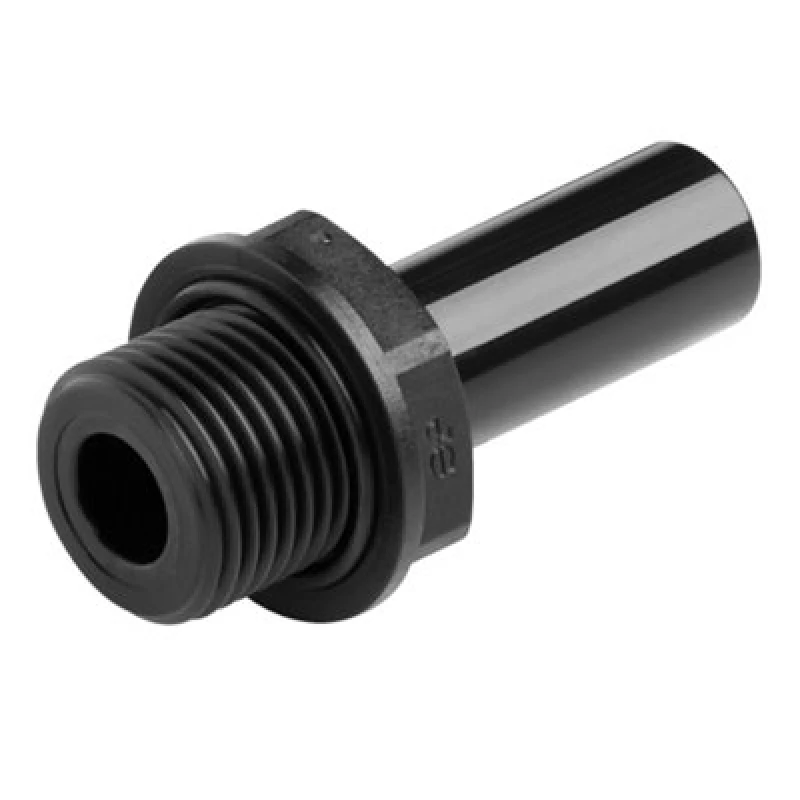 Image of John Guest 'Speedfit 12mm X 3/8' Stem Adaptor BSP - PM051213E Black