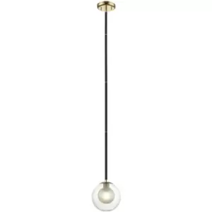 Image of Impex Remy 1 Light Ceiling Light Gold Black