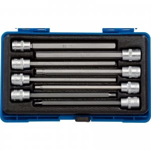 Image of Draper 8 Piece 3/8" Drive Hexagon Socket Bit Set 3/8" 150mm