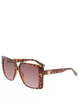 Image of Calvin Klein Jeans Calvin Klein Jeans Square Sunglasses - Tortoise