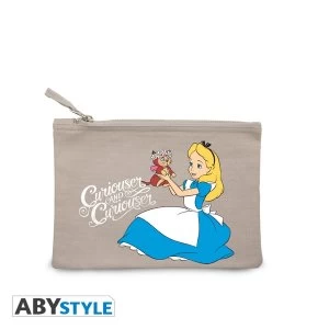 Image of DISNEY - Alice curiouser - Grey Cosmetic Case