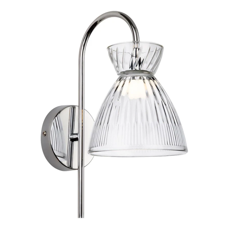 Image of Firstlight LED Royale Wall Wall Light Warm White 3000K Clear in Chrome