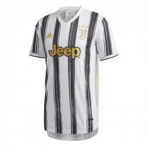Image of adidas Juventus Authentic Home Shirt 2020 2021 - White/Black