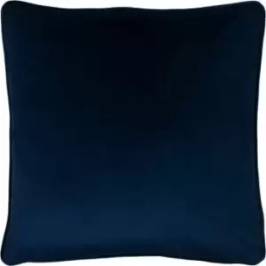 Image of Evans Lichfield Opulence Velvet Piped Edge Cushion Cover, Royal, 55 x 55 Cm