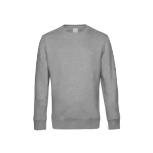 Image of B&C Mens King Crew Neck Sweater (M) (Heather Grey)