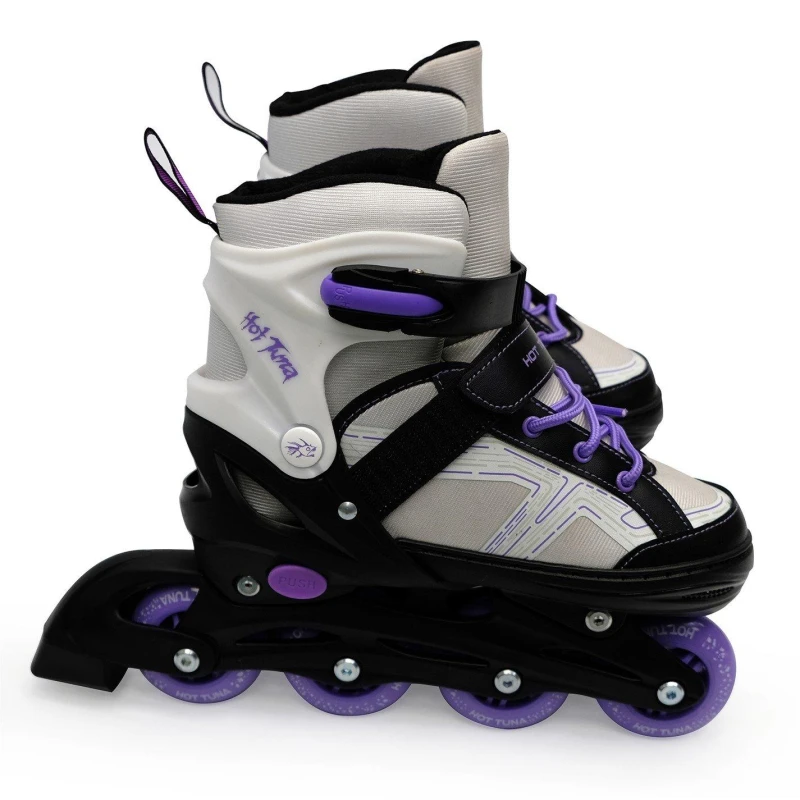 Image of Hot Tuna HotTuna Spirit Skates Junior Black/Wht/Purpl female 1-3.5 (33-36)