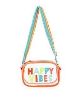 Image of Accessorize Girls Happy Vibes Jelly Across Body Bag - Multi