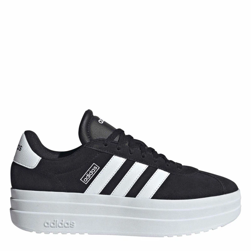 Image of adidas VL Court Bold Womens Trainers Black/White female 5.5 (38.7)