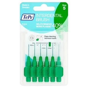 Image of TePe 0.8mm Green Interdental brushes 6Pcs