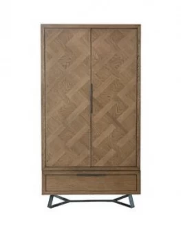 Image of K-Interiors Regis 2 Door, 1 Drawer Wardrobe
