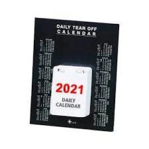 Image of Daily Desk Calendar Tear Off 150 x 185mm 2021 KFDTO21