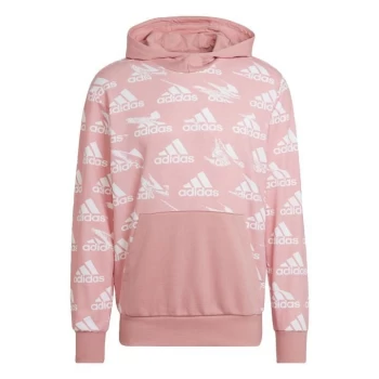 Image of adidas Essentials Brandlove French Terry Hoodie Mens - Pink