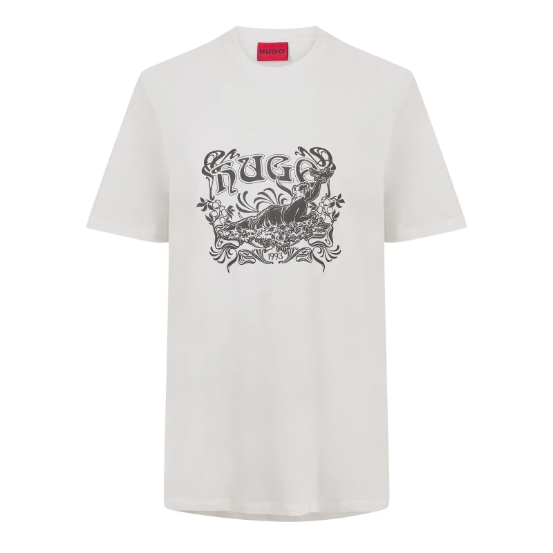 Image of Hugo Mens Diwom Short Sleeve Polo Shirt White male S