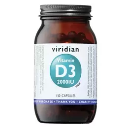 Image of Viridian Vitamin D3 2000iu 150 Capsules