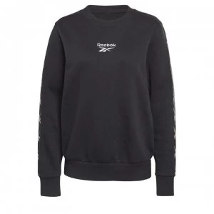Image of Reebok Tape Crew Sweatshirt Ladies - Black