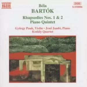 Image of Bartok Rhapsodies Nos 1 & 2 by Bela Bartok CD Album