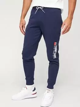 Image of Tommy Jeans Athletics Logo Joggers - Twilight Navy, Twilight Navy, Size S, Men