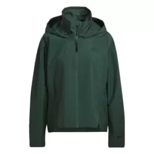 Image of adidas Terrex Traveer RAIN. RDY Jacket Womens - Green