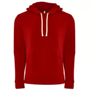 Image of Next Level Adults Unisex Fleece Pullover Hoodie (L) (Red)