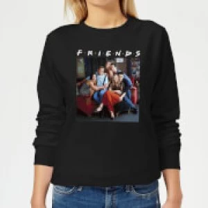 Image of Friends Classic Character Womens Sweatshirt - Black