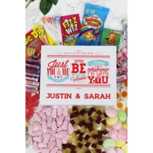 Image of Personalised Be My Valentine Deluxe Sweet Box