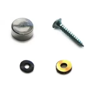 Image of GTV Fixing Elements for Glass and Mirrors Small Supports - Colour Brushed Chrome