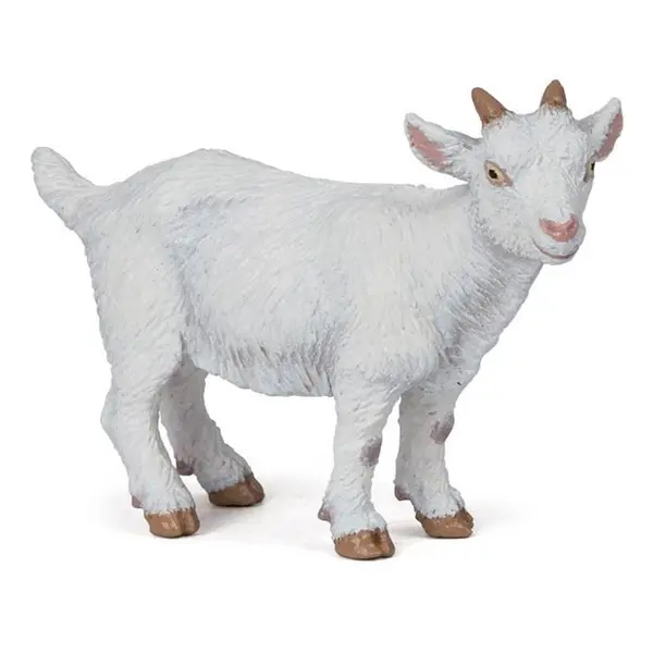 Image of PAPO Farmyard Friends White Kid Goat Toy Figure - Multi One Size