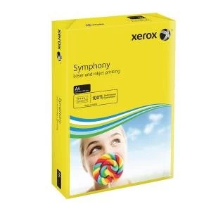 Image of Xerox Symphony Dark Yellow A4 80gsm Paper Pack of 500 XX93952