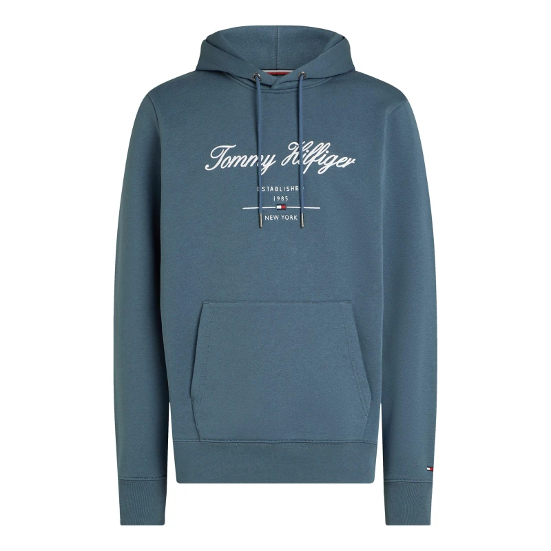 Image of Tommy Hilfiger SCRIPT LOGO HOODY OTH Hoodies S Blue 51478918350